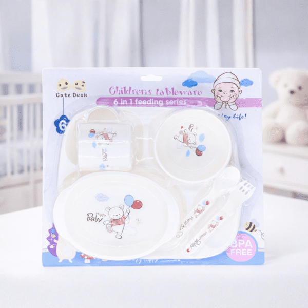 SET DE PLATO + CUCHARA CUTE DUCK REF:8508